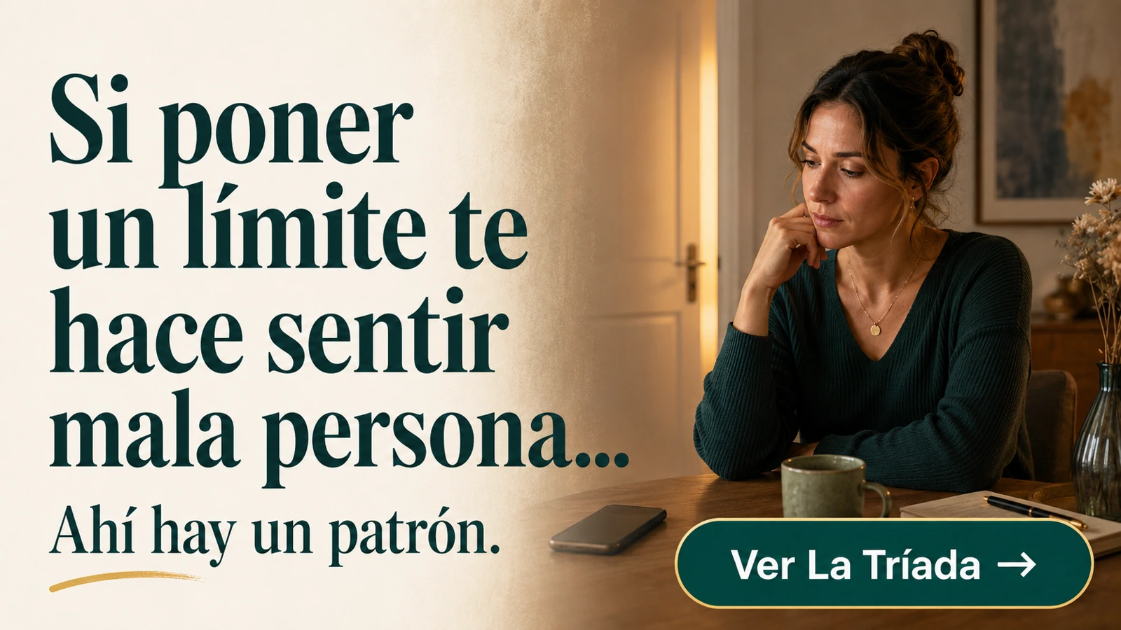 Cartel recomendado: Si poner un límite te hace sentir mala persona, ahí hay un patrón.