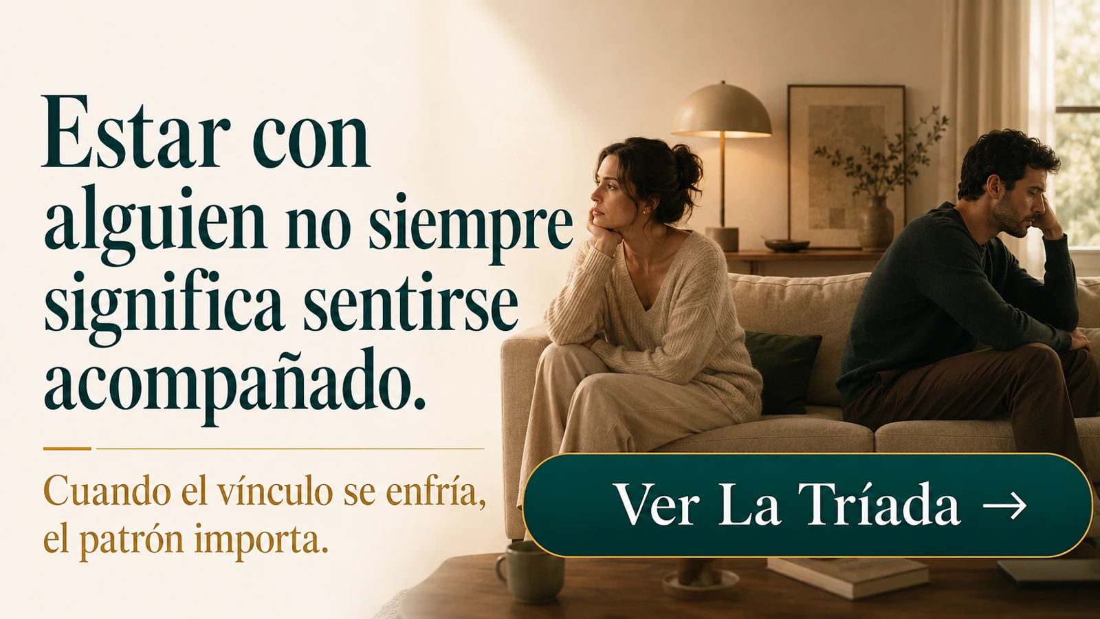 Cartel recomendado: Estar con alguien no siempre significa sentirse acompañado.
