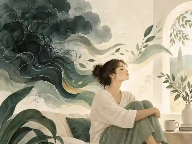 Ilustración artística sobre pasar del ruido mental a una respuesta más regulada